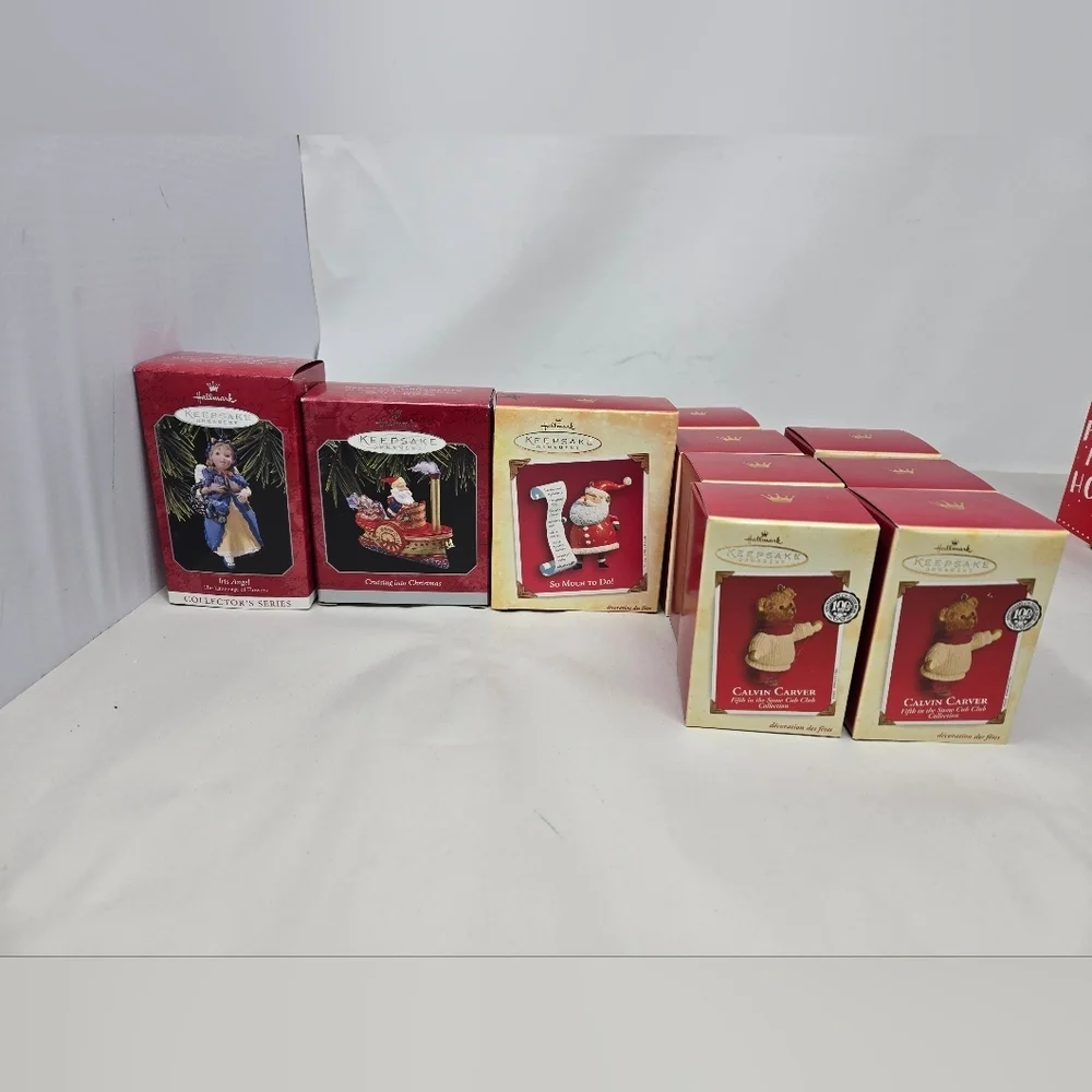 Hallmark Keepsake Christmas Ornaments Quantity 26 All Different Sizes Santa Bear